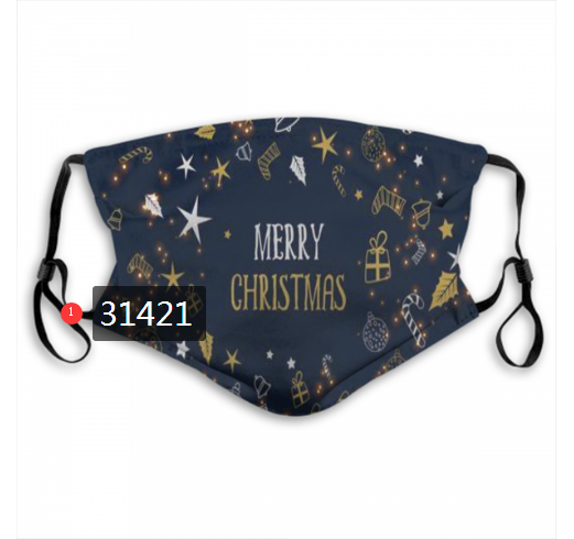 2020 Merry Christmas Dust mask with filter 2